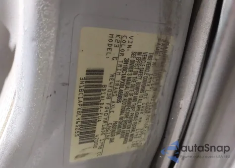 2011 Nissan Versa 1.8S z USA, uszkodzony, nr VIN 3N1BC1APXBL465055